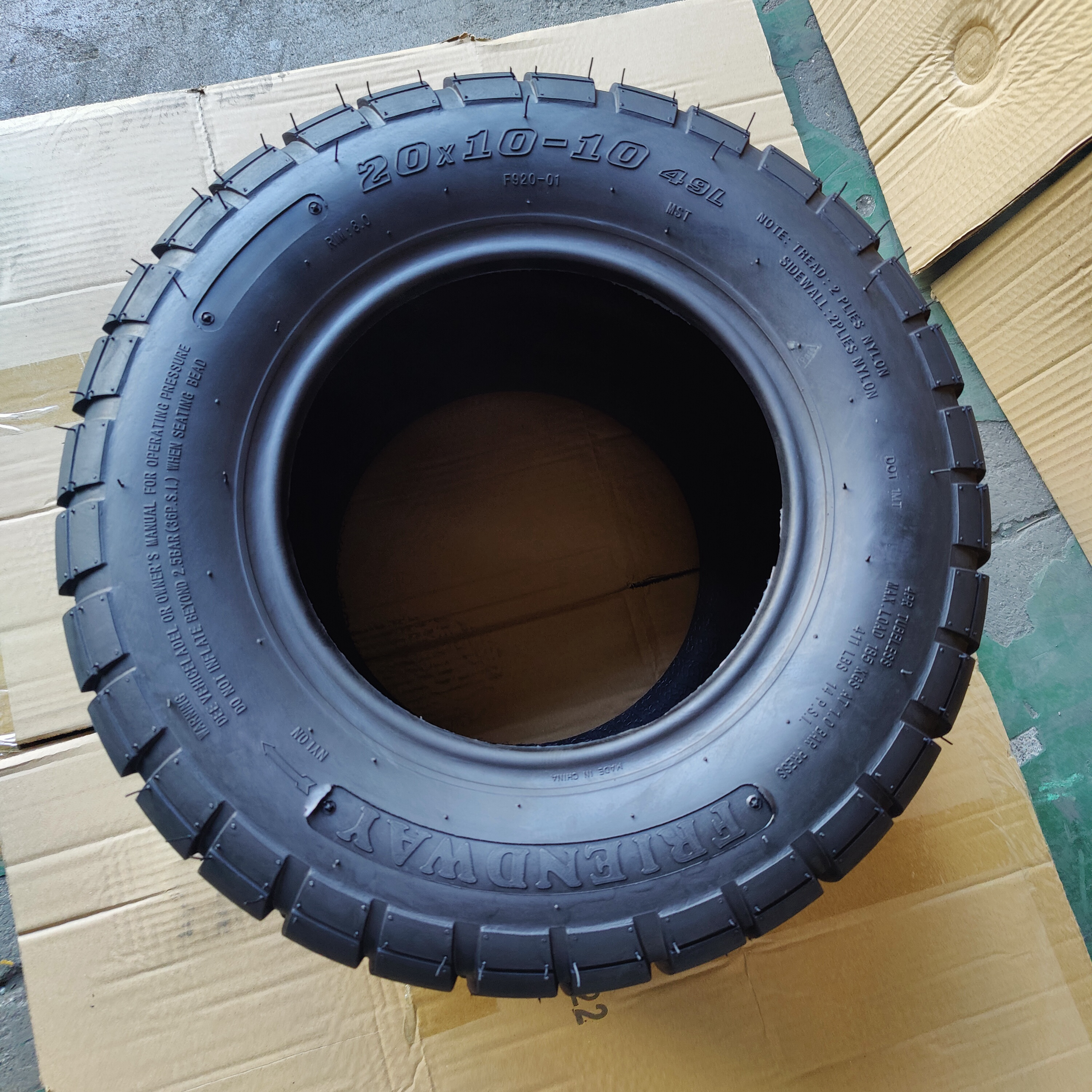 High Tensile And Good Elasticity Of Golf Cart Tires Atv Mud Tires And Wheels New 20x10-10 Atv Tyre