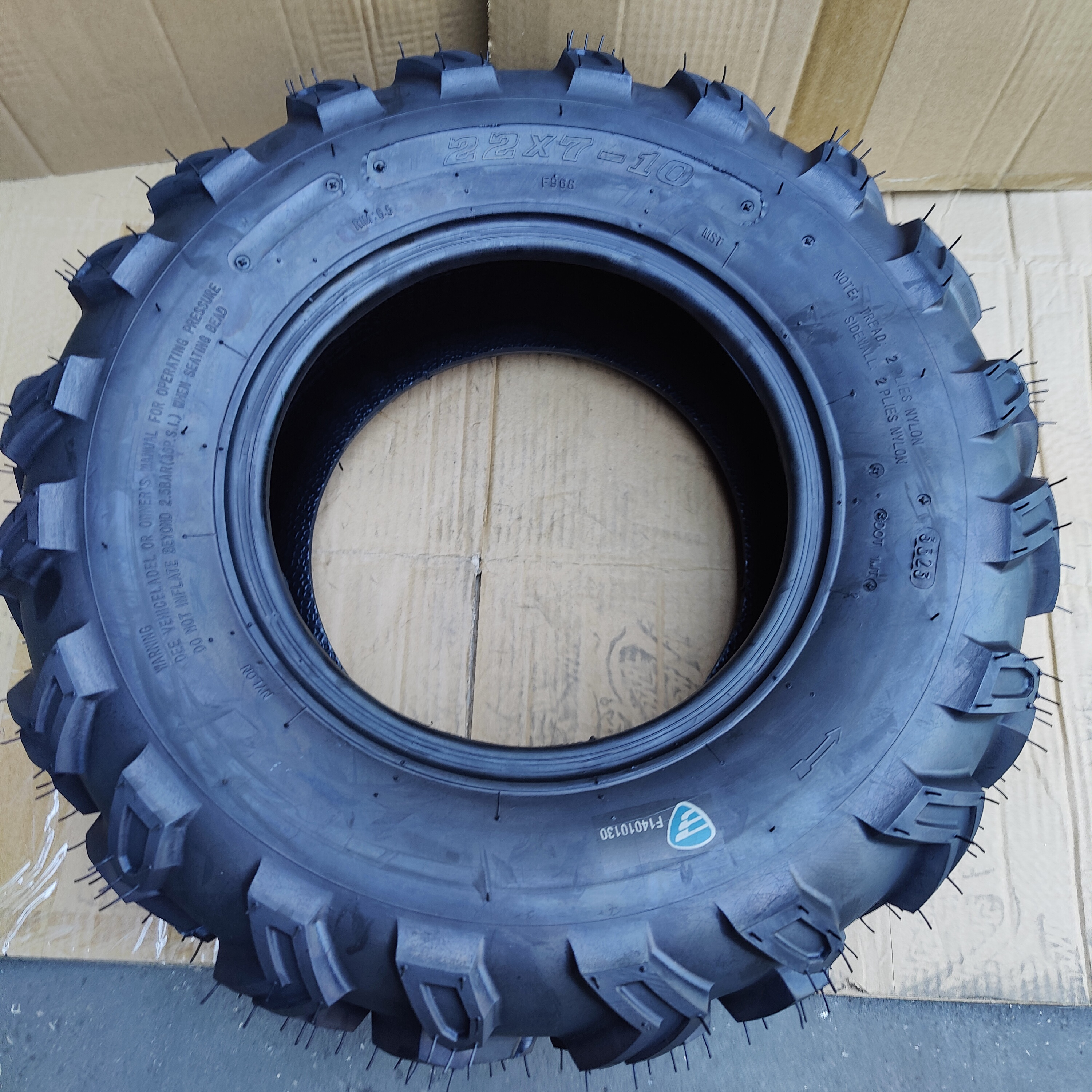 Kart Tyres 22x7-10 Tire Atv Utv Tires 22x7x10 Tubeless All Terrain  22 Inch Wheels