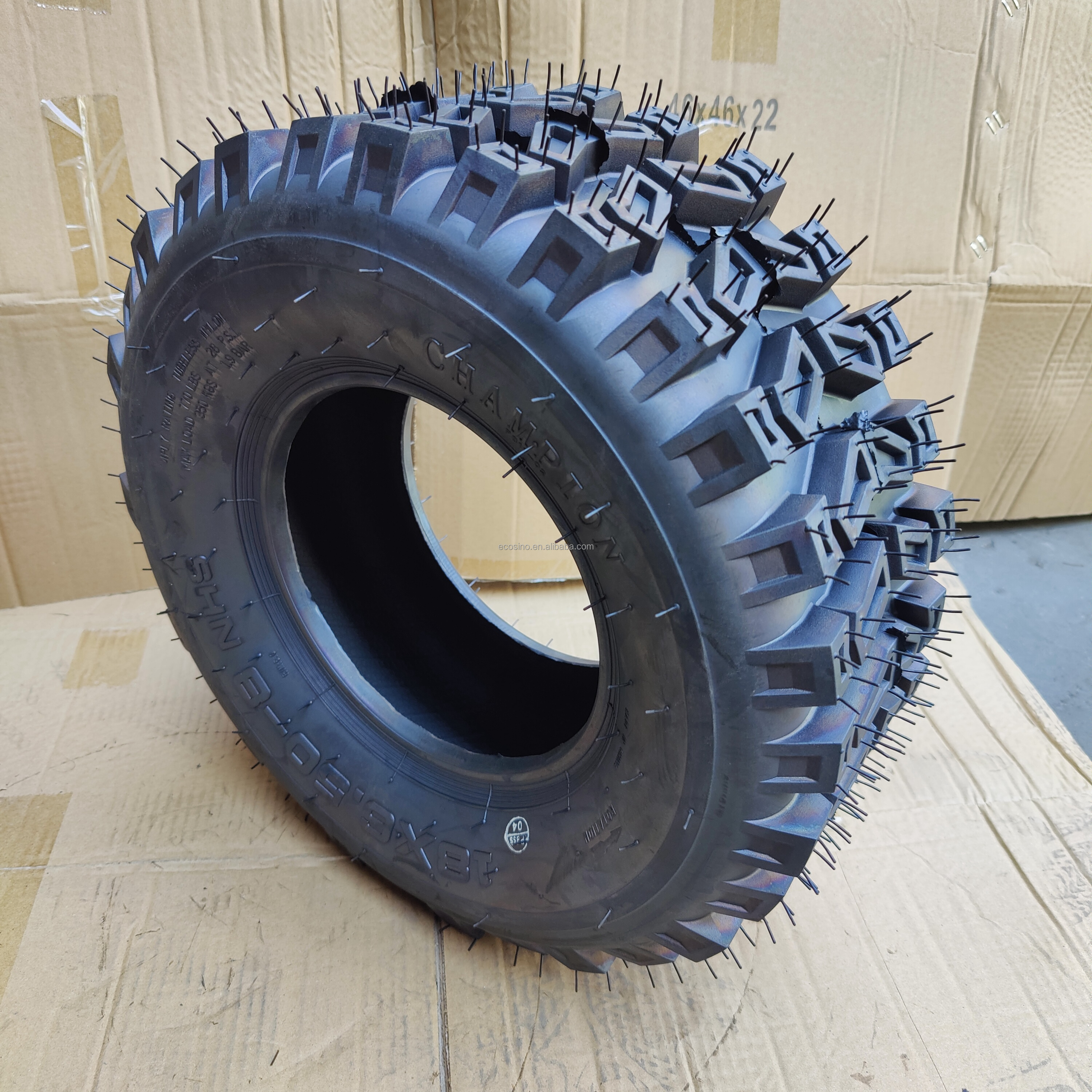 ATV Tires 18x6.50 - 8 18x8.50 - 8 4 Ply Snow Tire Lawn Mower Tires Golf Cart Wheels for Snow Mud