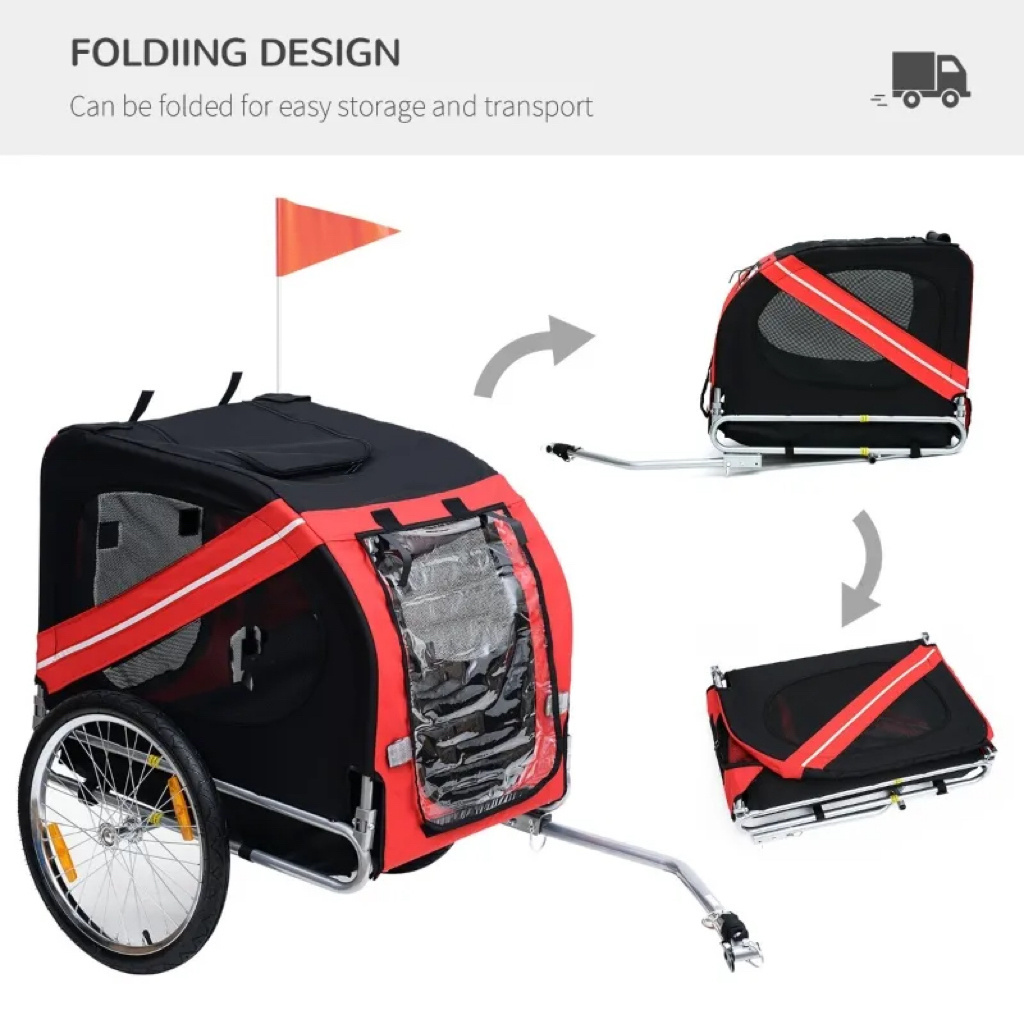 Pet Bike Trailer Travel Outdoor Travel Pet Dog Bike Trailer Pet Carrier Bicycle Trailer for Dog Carts for Bike