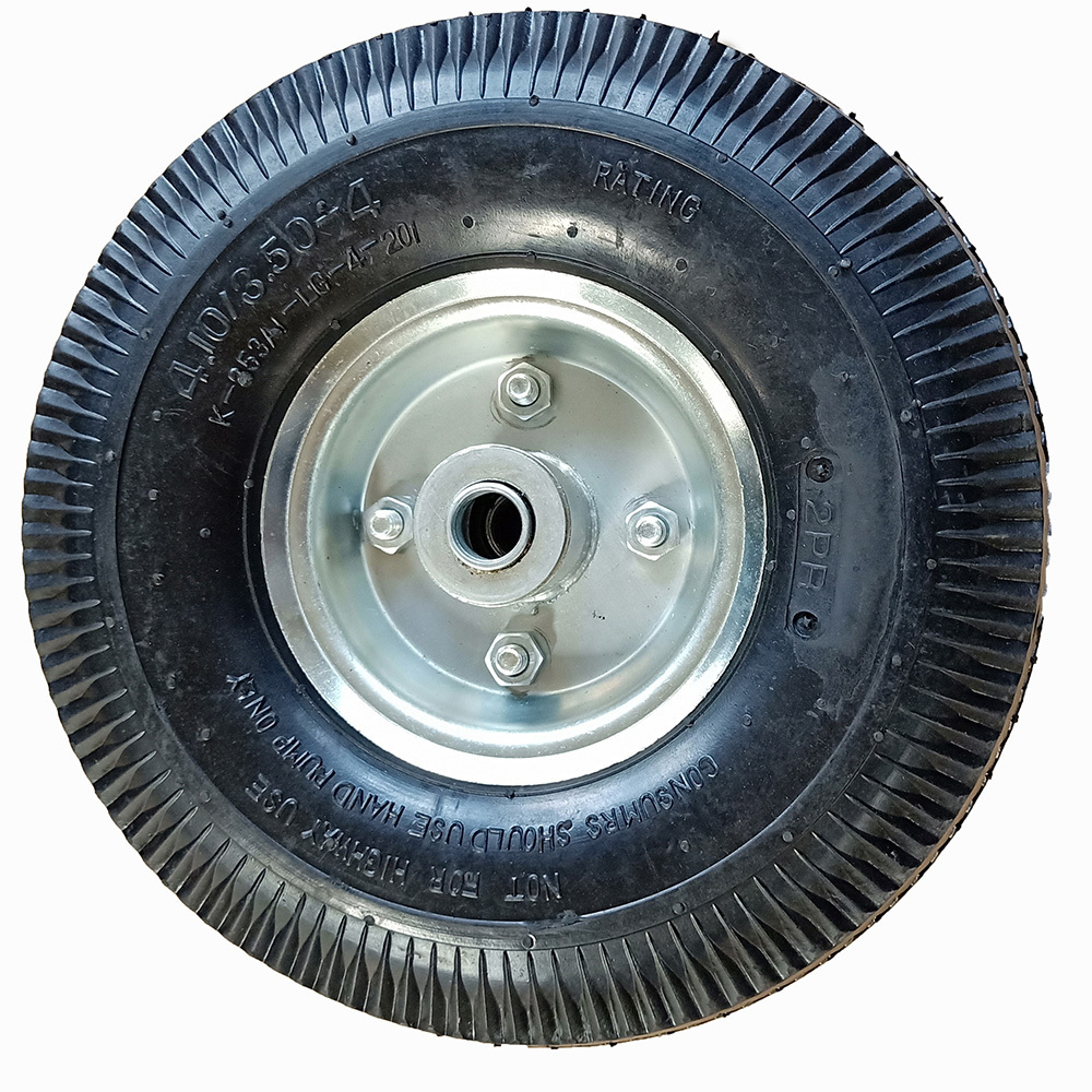 10 Inch Lawn Mower Wheel 10 Inch Pneumatic Wheels 4.10/3.50-4