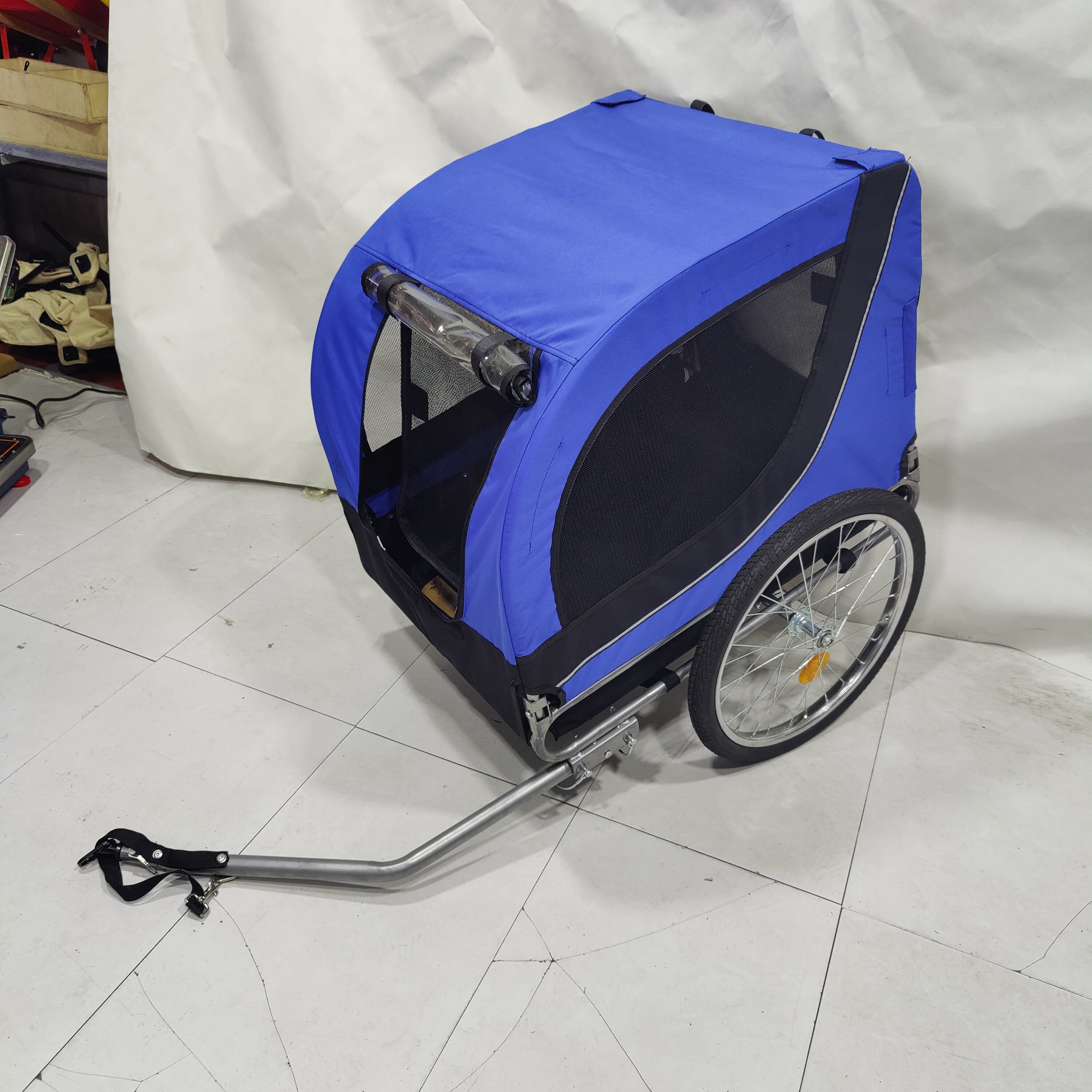 Foldable Dog Pet Bicycle Cycle Bike Cargo Trailer For Camping Pet Dog Luggage Carry Transport