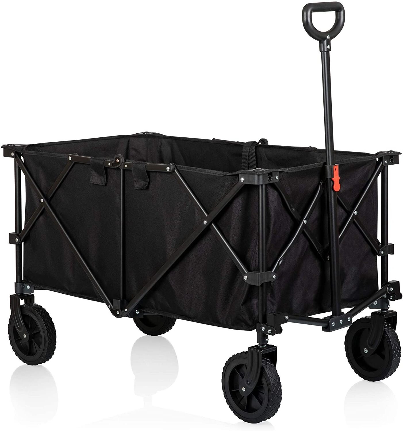 Customized Collapsible Heavy Duty Folding Garden Wagon Utility Trolley Cart Foldable Camping Beach Truck