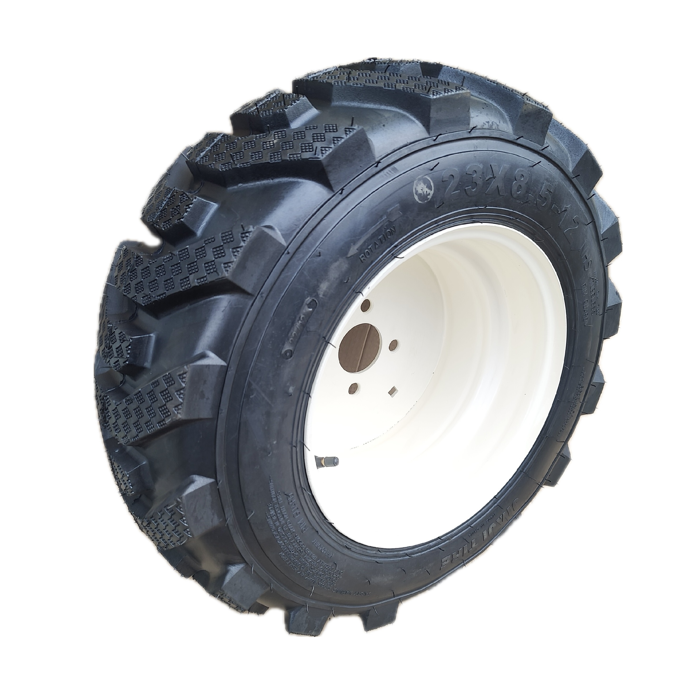 High Performance Wheels ATV And UTV Tires 23x8.5-12 25x8-12 22x10-12 Tyre And Rim Assembly Solid Skid Steer Tires 8PR