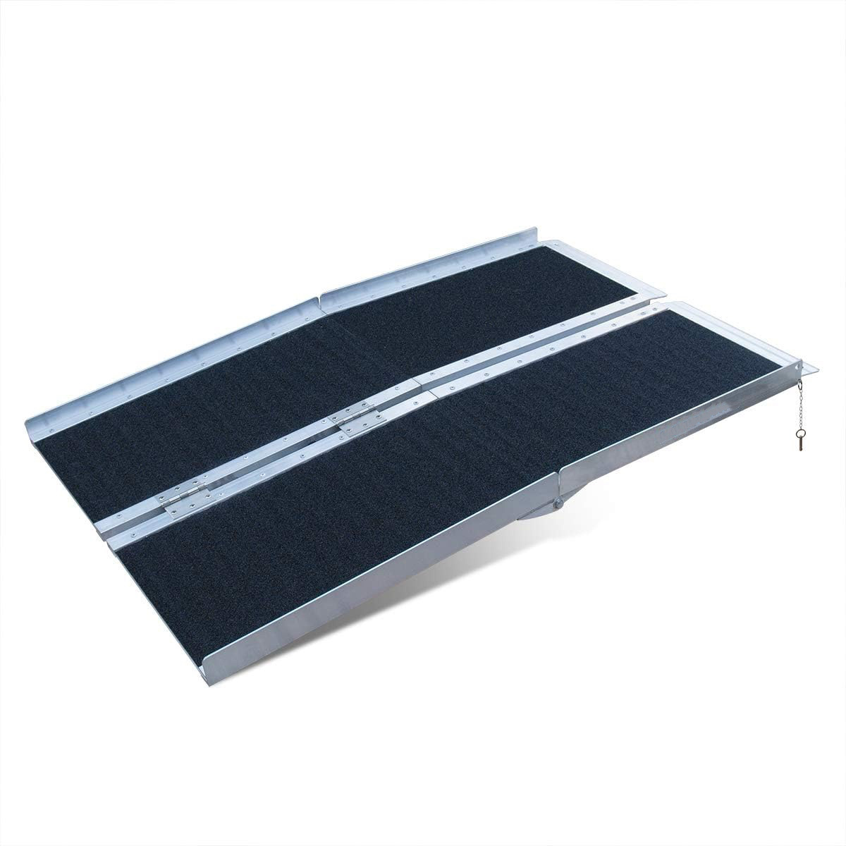 Folding Wheelchair Ramp Aluminium Wheelchair Ramp Scooter Mobility Handicap Ramps for Home Steps