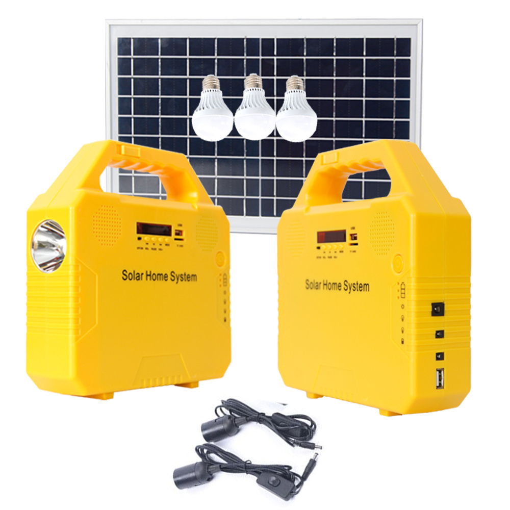 Portable Solar Emergency Power Supply Power Station Generator Outlet Kit Camping