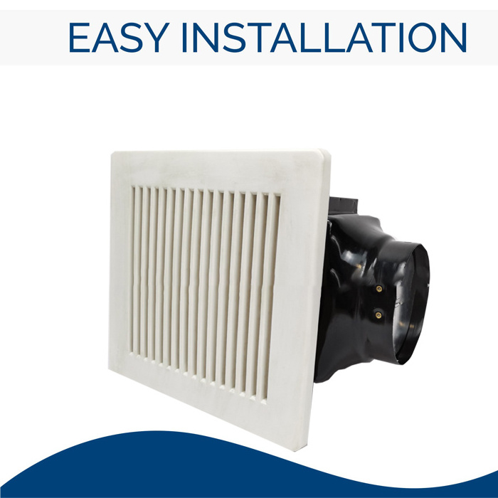 Bathroom Exhaust Ventilation Fan 70CFM 6inch Square quiet Powerful Ceiling ventilation fans