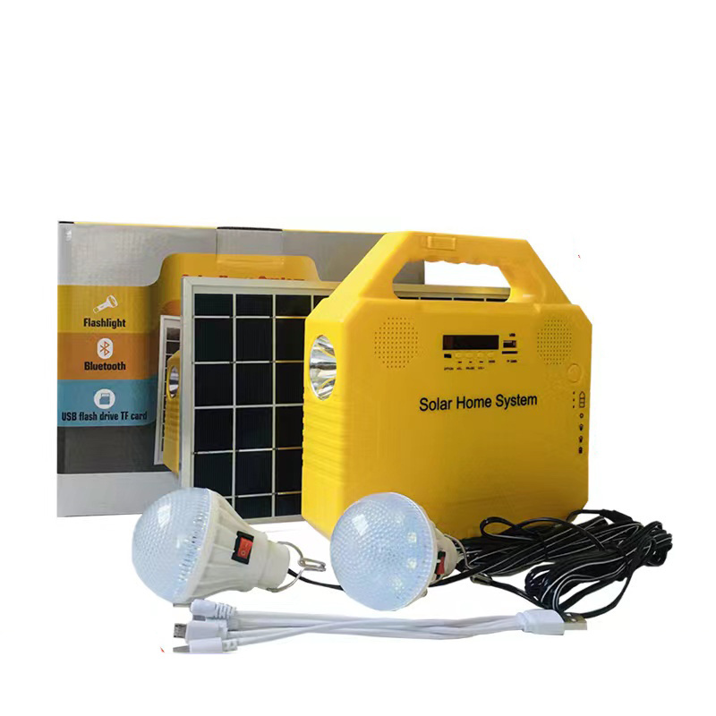 Portable Solar Emergency Power Supply Power Station Generator Outlet Kit Camping