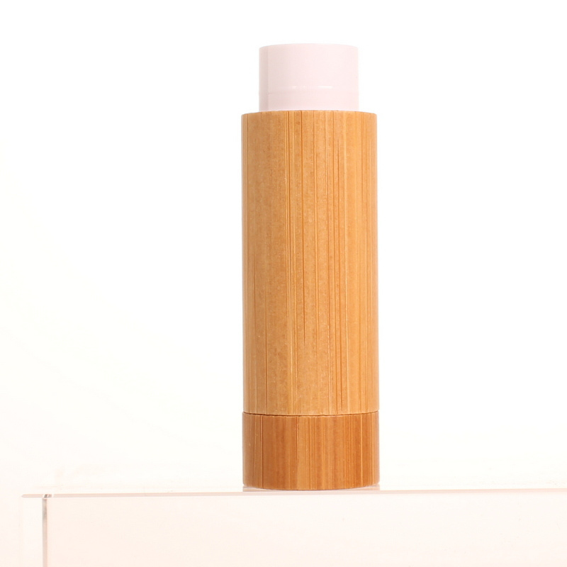 4.2g Empty Lovely Style Bamboo Made Lip Balm Tube Lip Scrub Container Low MOQ Cheap Price in Stock