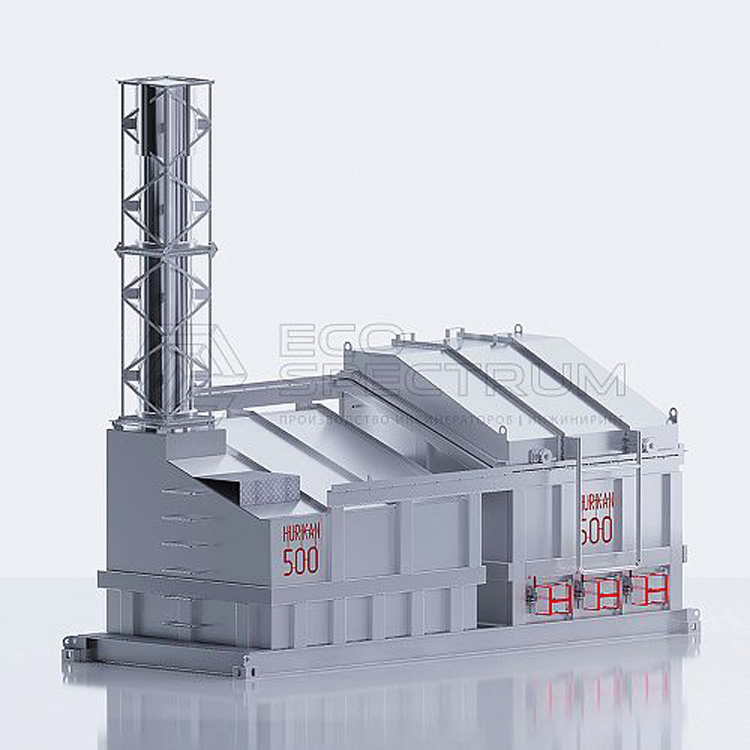 Incinerator HURIKAN 500, waste incinerator medical waste incinerator price