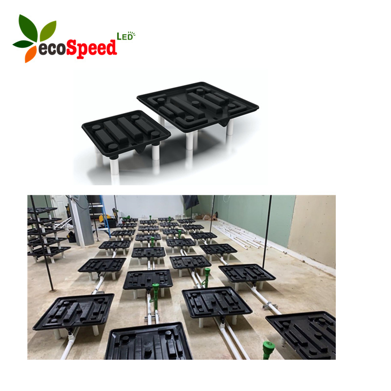 best price in stock ready for shipping hydroponics indoor plant flower plastic drain away potting trays/runoff tray for sale