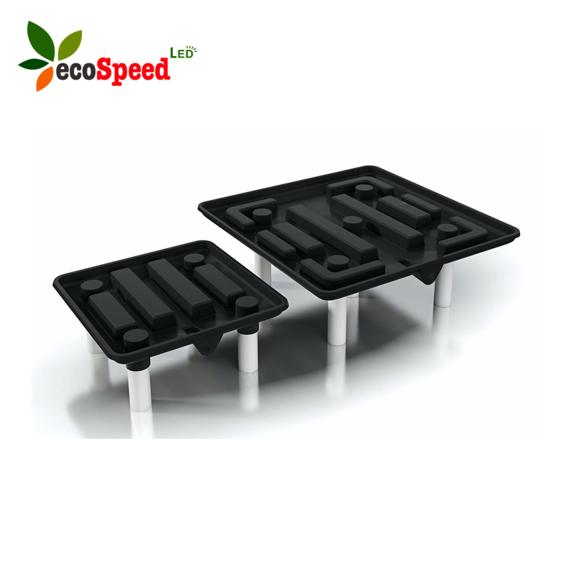 best price in stock ready for shipping hydroponics indoor plant flower plastic drain away potting trays/runoff tray for sale