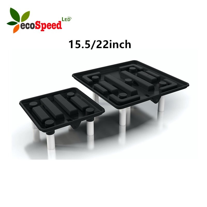 best price in stock ready for shipping hydroponics indoor plant flower plastic drain away potting trays/runoff tray for sale