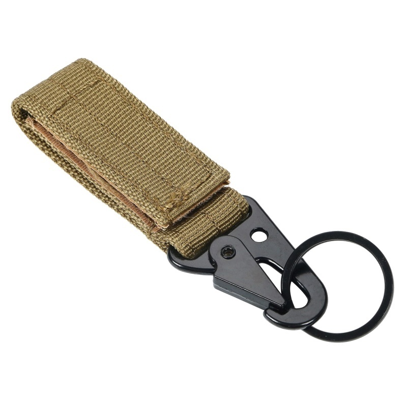 Wholesale Outdoor Carabiner Muti Tool Nylon Webbing Molle Belt Metal Hook Buckle Tactical Backpack Hang Strap Clasp