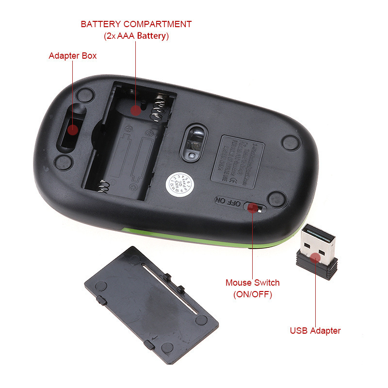 Cheap Price 2.4G Wireless Computer Mouse with 1600DPI adjustable