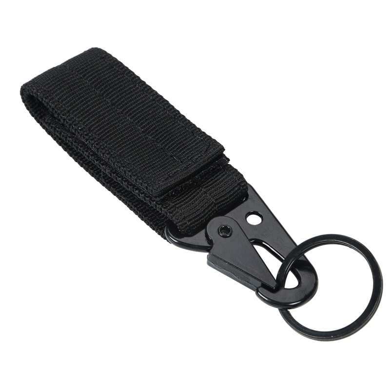 Wholesale Outdoor Carabiner Muti Tool Nylon Webbing Molle Belt Metal Hook Buckle Tactical Backpack Hang Strap Clasp