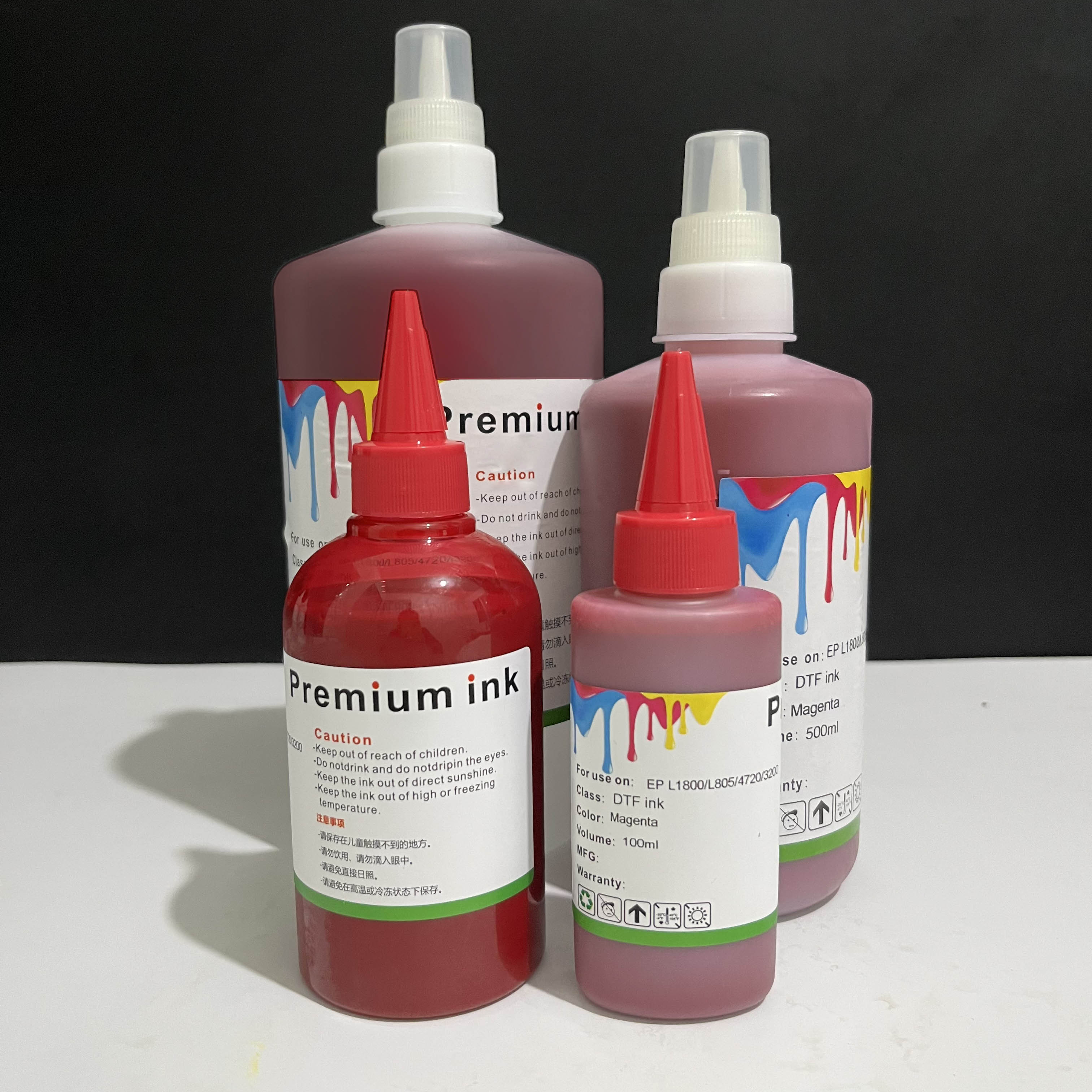 1000ML High Quality DTF Ink Print 6 Colors Digital T-shirt Textile Film Printing DTF Transfer Ink Film