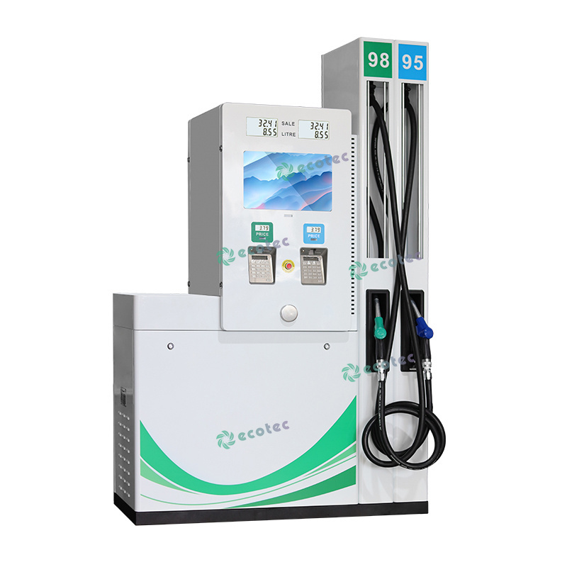 Ecotec Smart Fuel Dispenser Four Nozzle Pump with Media TV for Gas Station