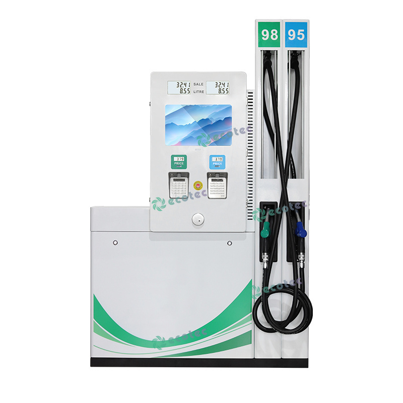 Ecotec Smart Fuel Dispenser Four Nozzle Pump with Media TV for Gas Station