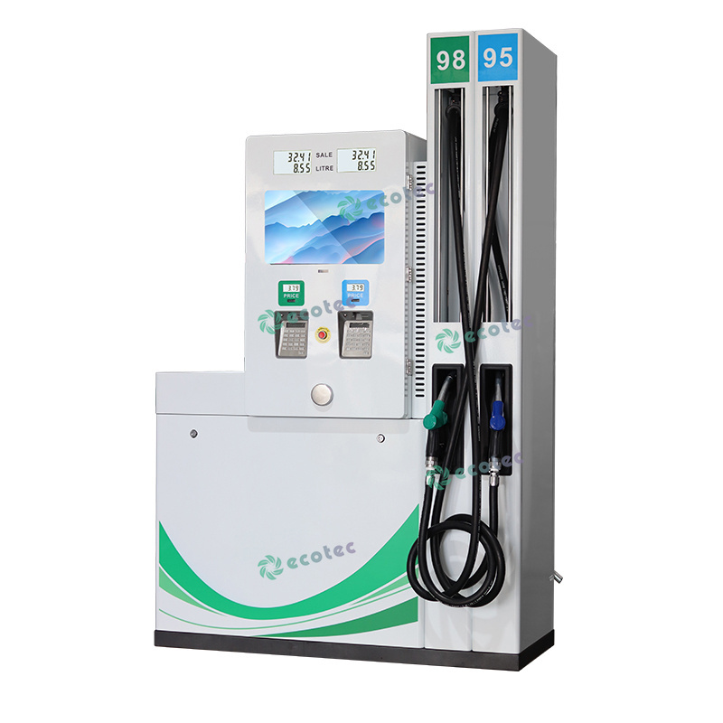 Ecotec Smart Fuel Dispenser Four Nozzle Pump with Media TV for Gas Station