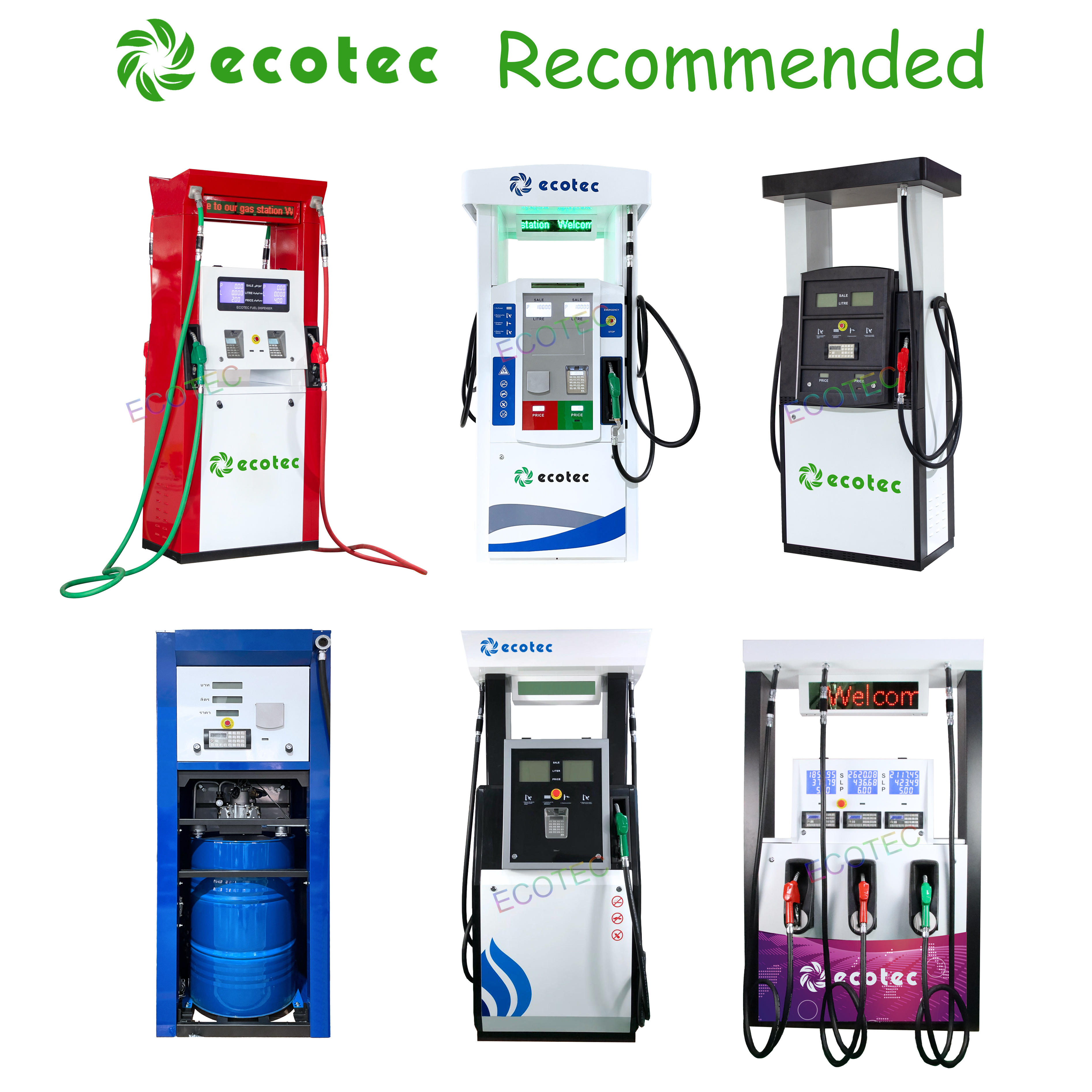 Ecotec Mini Petrol Station Diesel & Fuel Dispenser Gasoline Sunny Model