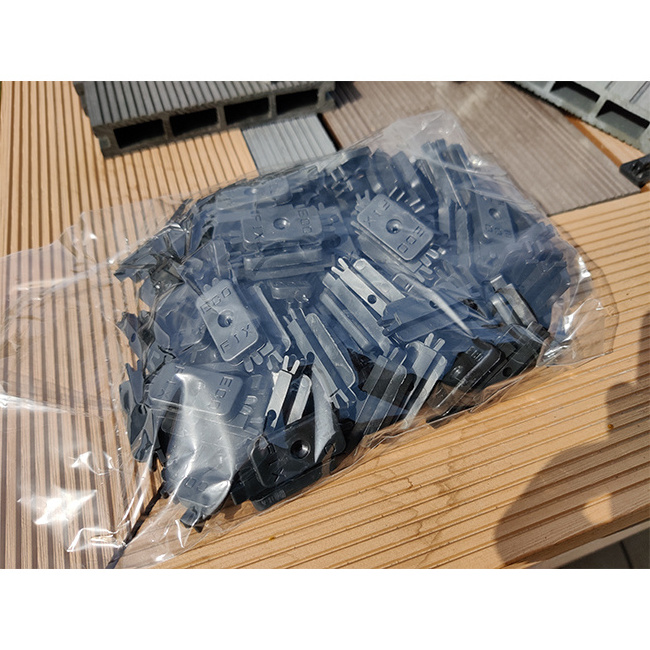 Bulk Custom Snap Sandwich Plastic Twist-lock Fasteners Composite Decking Universal Hidden Clip