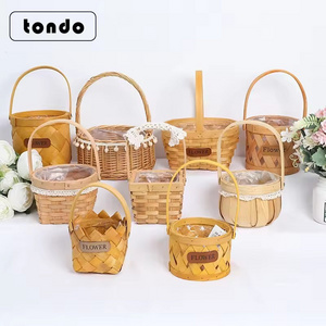 idyllic lace flower basket Rattan Wicker Basket Straw Wicker HangingFlower Basket