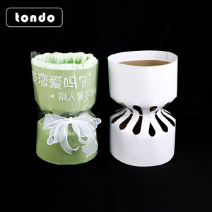 Tondo New Design Waterproof Round Bouquet Lined With Flower Wrapping Molds Flower Packaging Material