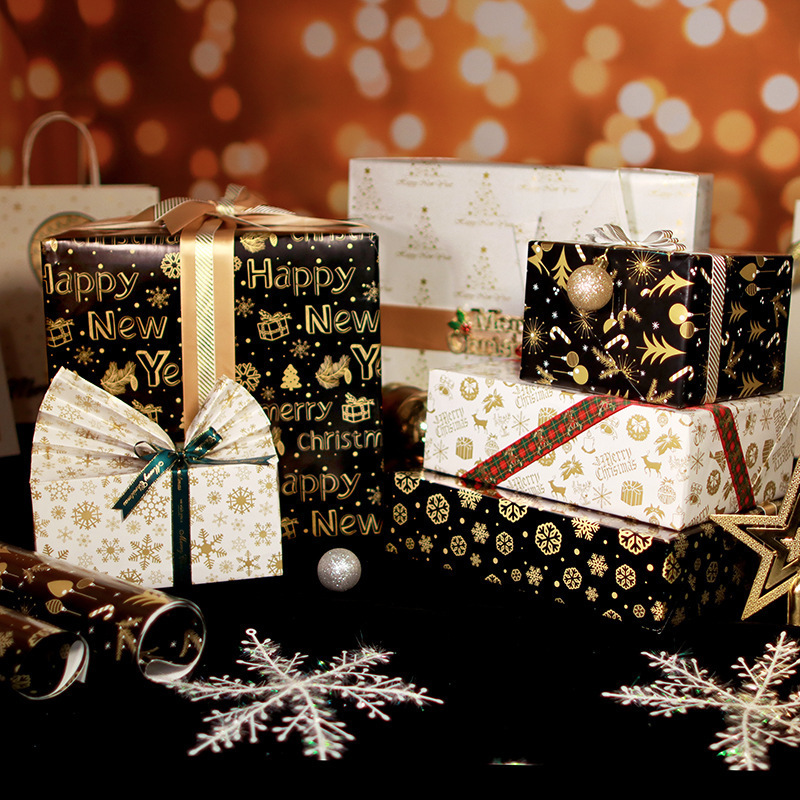 2024 Tondo 70*50cm 100gsm Eco-Friendly christmas Flat Gift Wrapping Paper  For Gift christmas