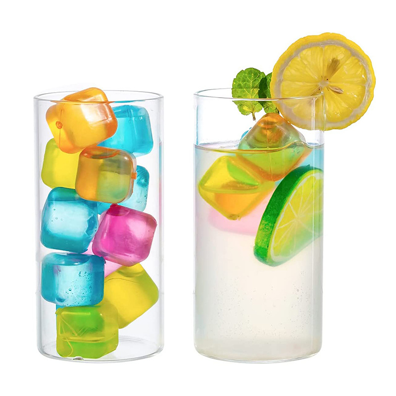 Reusable LDPE Colorful Plastic Ice Cube Beverage Cooling Cooling Liquid Cube