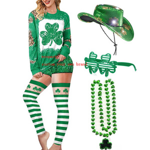 Ecoparty St Patricks Day Saint Patricks Day Costume Green Top Hat Fashionable Irish Festival Fashionable Adults Accessory