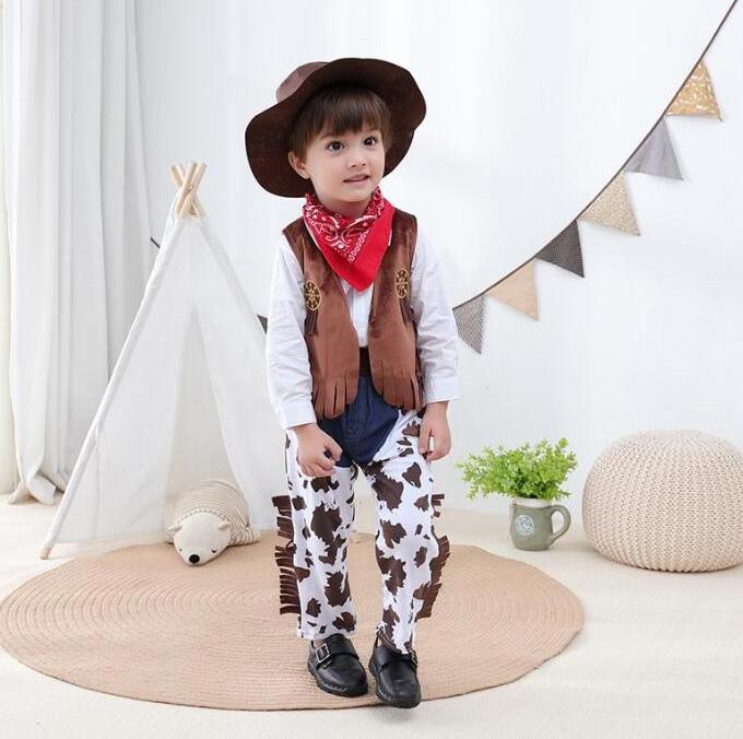 Ecoparty Halloween Costumes for Baby Toddler Kids Child Boys Cow Boy Cowboy Costume Party Fancy Dress