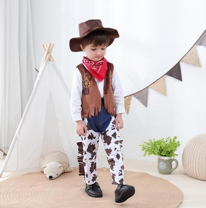 Ecoparty Halloween Costumes for Baby Toddler Kids Child Boys Cow Boy Cowboy Costume Party Fancy Dress