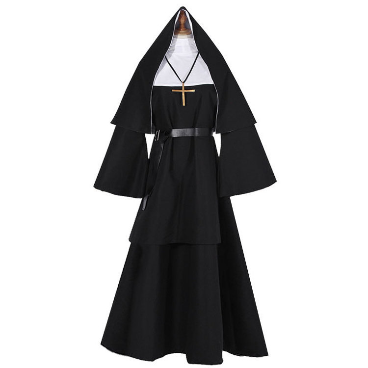 Drop Shipping Nun Costume for the Unisex Adult Men Women Plus Size Halloween Costume