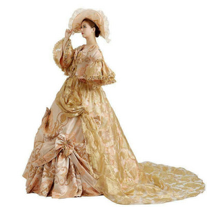 1pc custom made  Victorian Medieval Renaissance Costume Dress Marie Antoinette Theater Gown New