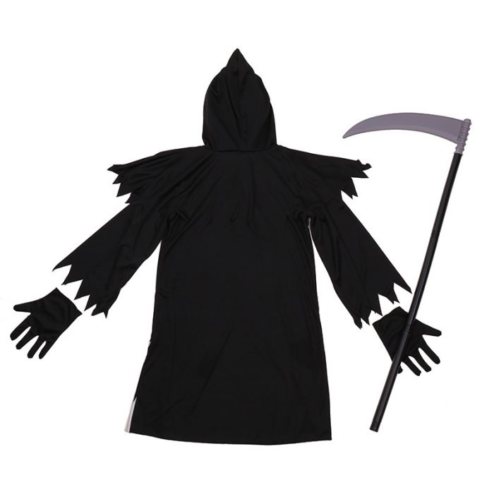 Child Glow In The Dark Grim Reaper Phantom Scary Kids Ghost Death  Fancy Dress Halloween Costume Theme Party Performance