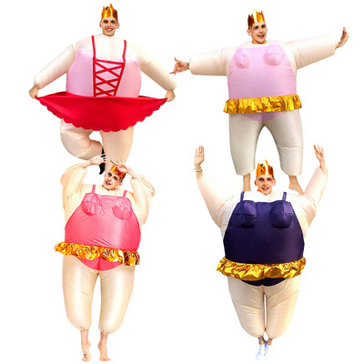 Adults Children Funny Fat Wrestling Sumo Fighting Spoof Air Blow Up Inflatable Costumes Suit