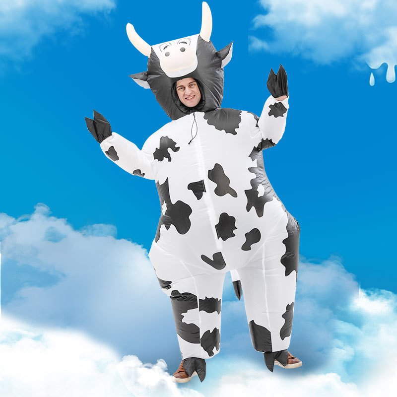 2022 Inflatable Costume Cosplay Cow Halloween Party Mascot Costumes