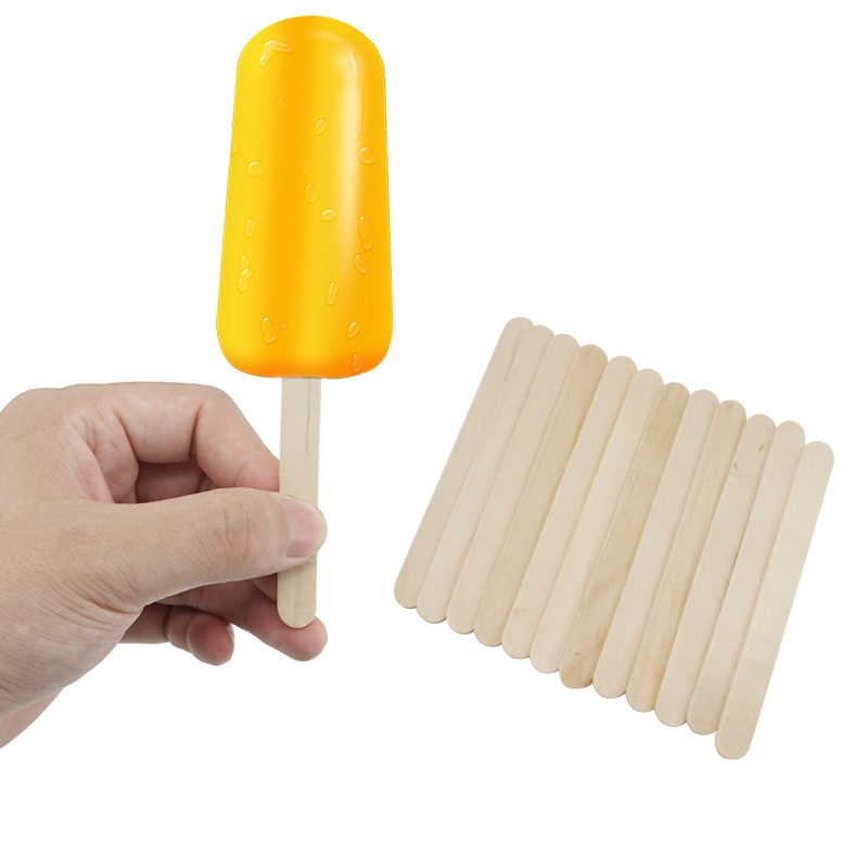 Wholesale Wooden Ice Cream Stick Birch Material Environmental Protection Ice Cream Stick For DIY