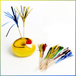 Factory directly decorative cocktail tooth picks tropical leaf pineapple flamingo fireworks umbrella picks for party events