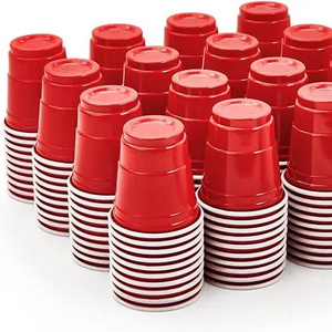 2oz Disposable Jello Shot Cups, Red Plastic Shot Glasses Small Containers 1oz mini plastic cup mini plastic dessert cups