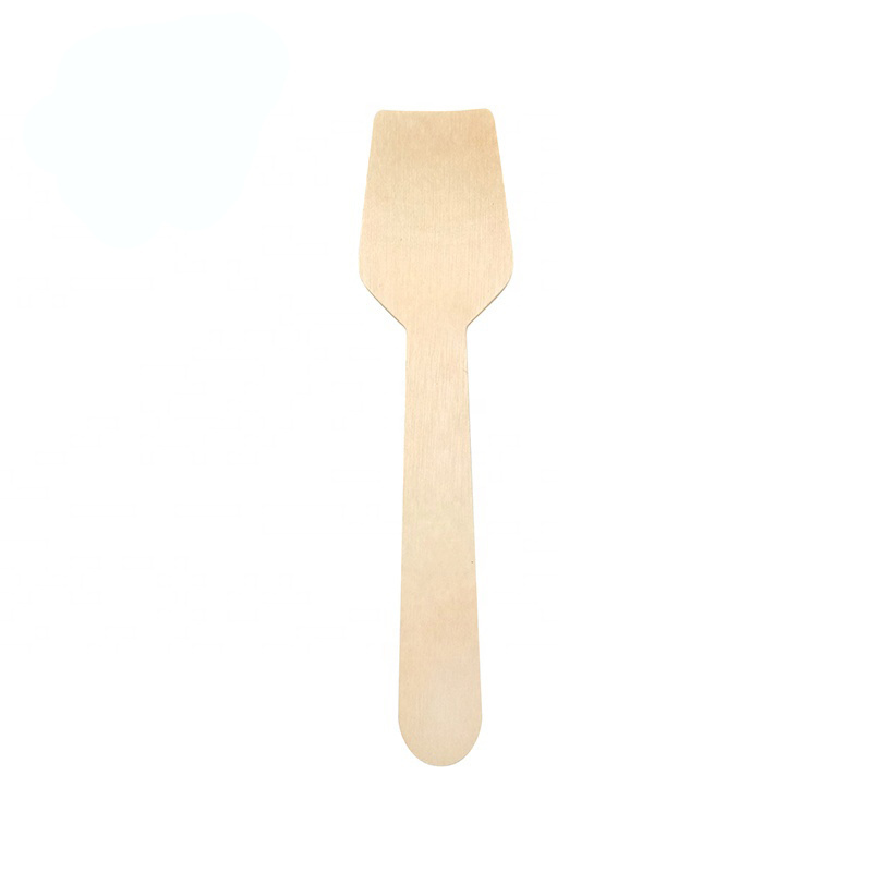 Eco- Friendly Biodegradable Disposable Natural Wooden Spoon Scoop