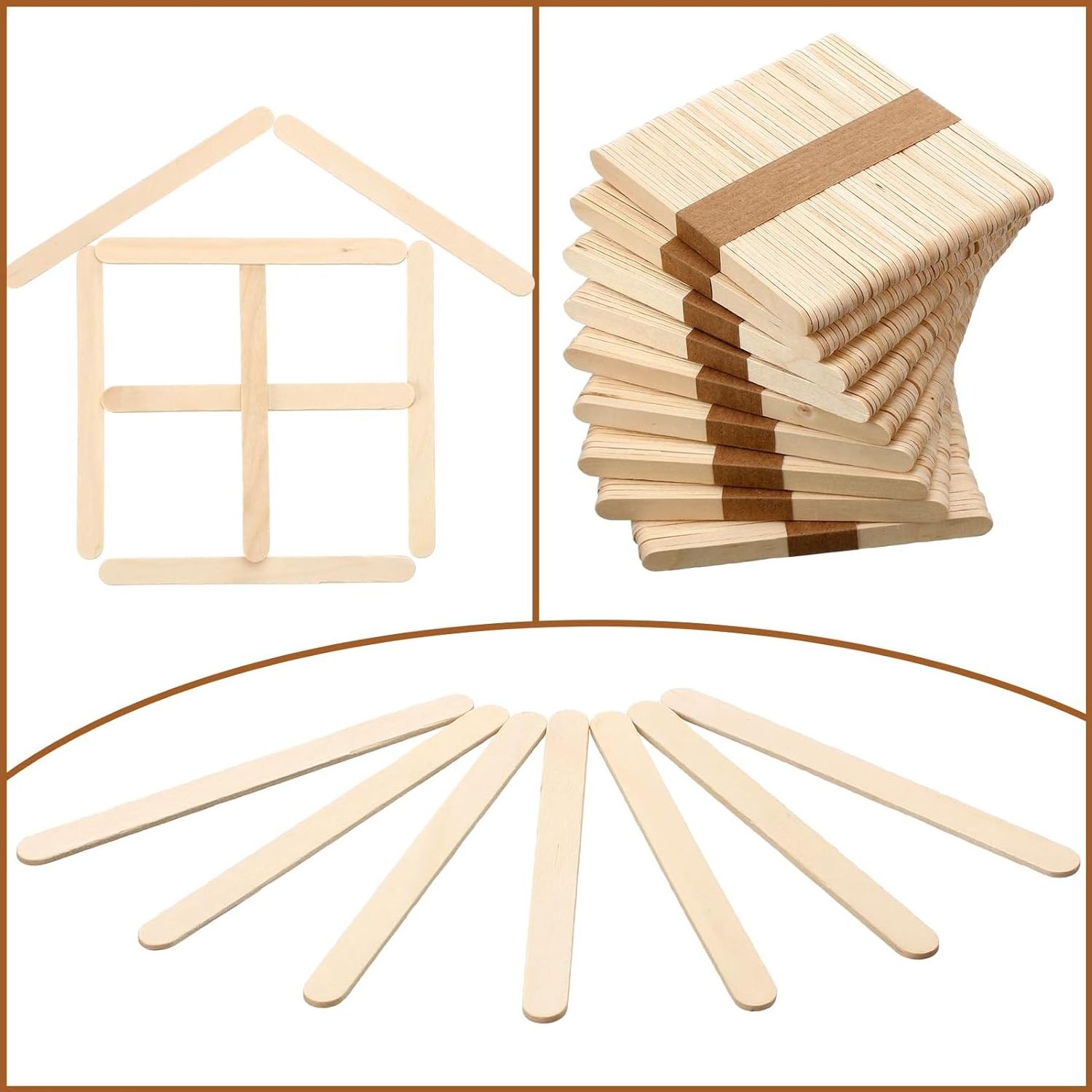 Wholesale Wooden Ice Cream Stick Birch Material Environmental Protection Ice Cream Stick For DIY