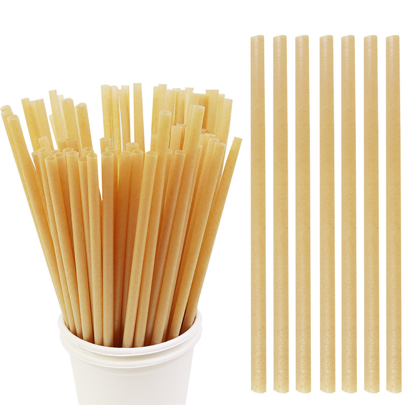 Bamboo Fiber Straws Disposable Straws Biodegradable disposable straws for hot and cold drink