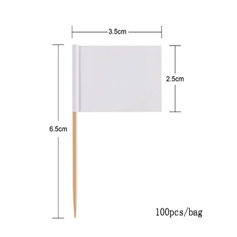 custom logo toothpick flag disposable creative decoration toothpicks