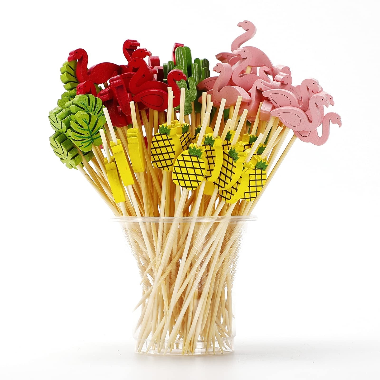 Disposable Decoration Party bbq Dessert Cocktail Food Fruit Bamboo Skewers Pick stick