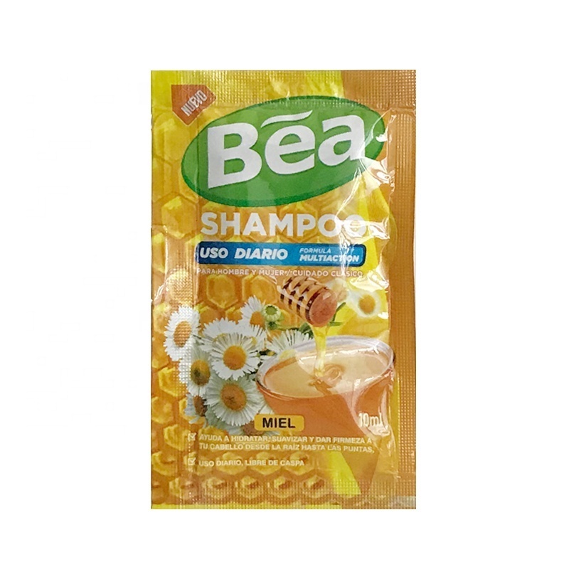 Custom Food Grade Mini Shampoo Disposable Shampoo Sachet Packing Small Sample Travel Hair Shampoo