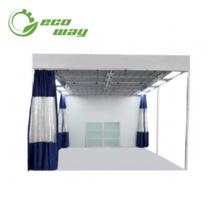 Eco-way Auto Car Spray Painting Drying Oven Heater Water Curtain Outdoor Automotive Powder Coating Spray Paint Booth