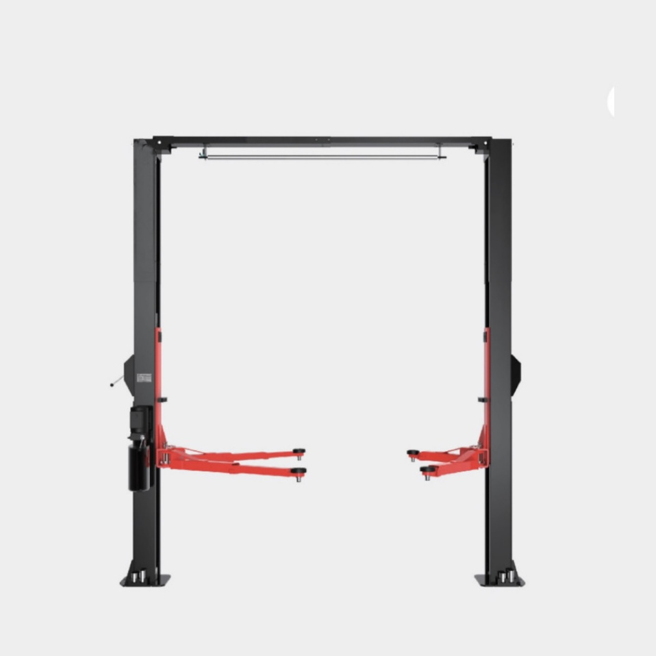 Eco-way Work Shop Safety Hydraulic Two Post Car Lift 4000kg Capacity Floorplate 2 Post Car Lift