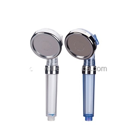 good price handheld design LED shower head filter with PP cotton filter